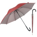 2020 Fashion red automatic stick promotional advertising logo no drip cathcer umbrella with plastic cover